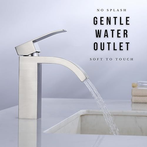 Miniatura 5 de Grifo de baño grifo de lavabo de tocador de una sola manija 1 agujero lavabo mezclador grifo RV lavabo recipiente grifo sin plomo, SF4-BNSUS304