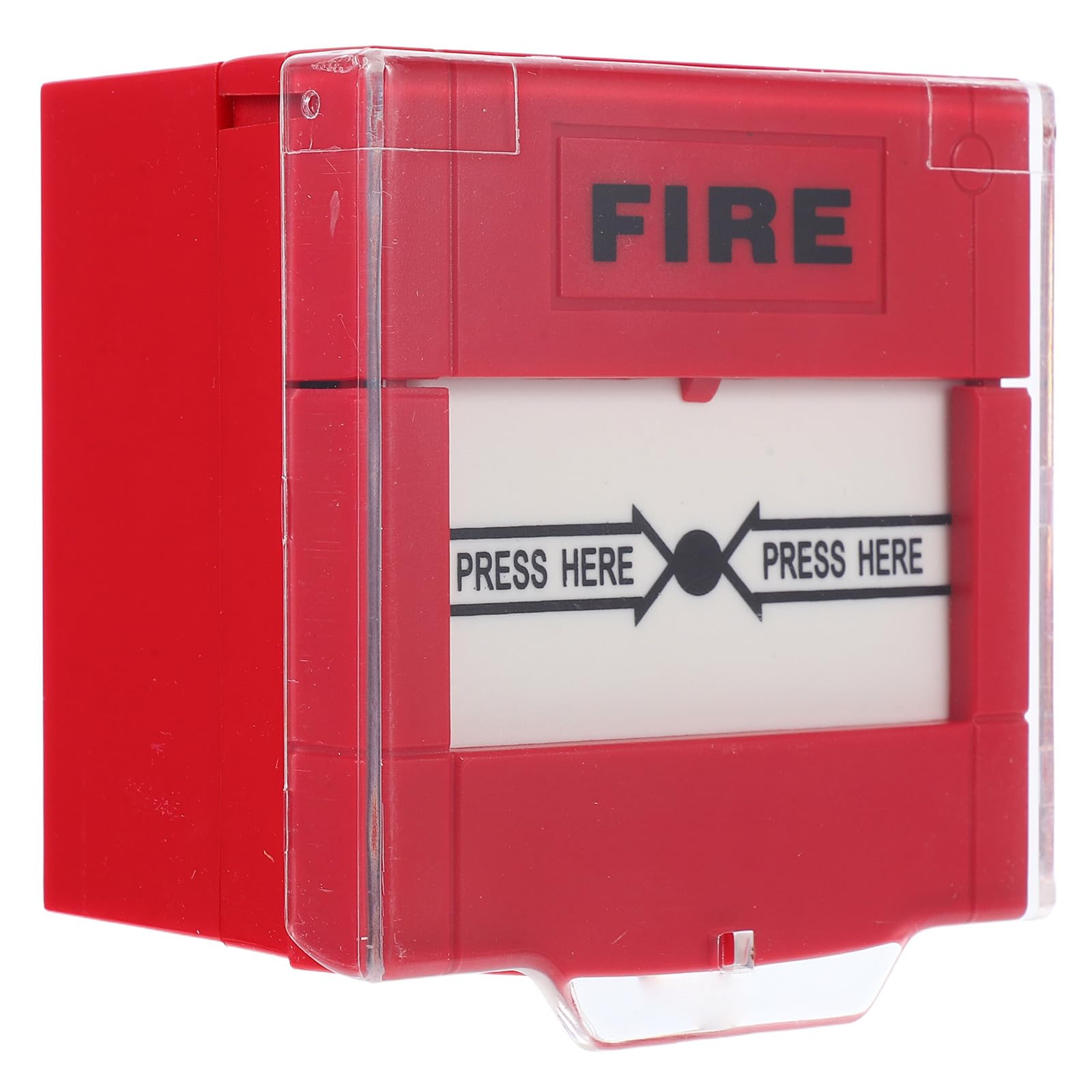 Alarma contra incendios Kisangel de botón rojo con carcasa plástica impermeable