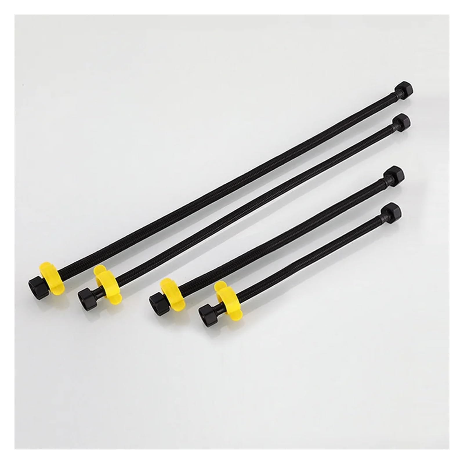 Manguera de suministro de agua flexible tejida de 50/60 cm, grifo, calentador, conexión de inodoro, tubería de entrada, cocina, baño, G1/2(200cm)