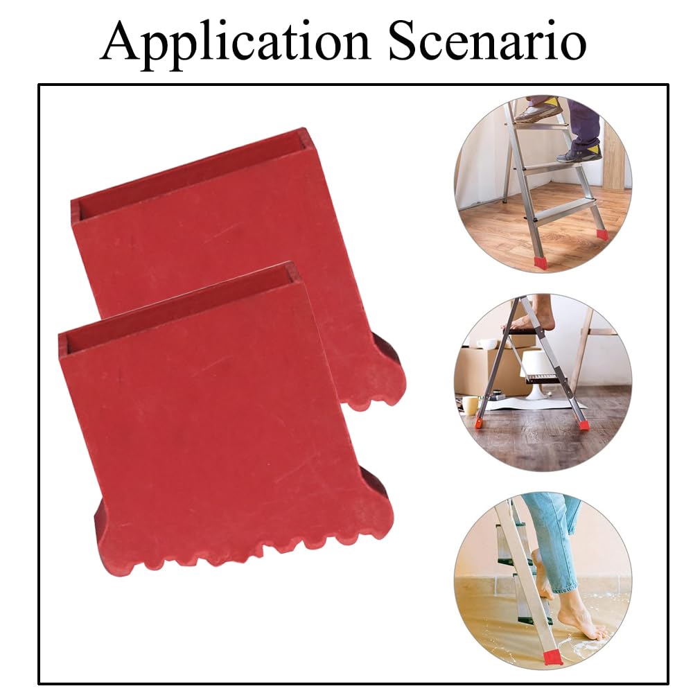 2 Pair Non Slip Ladder Feet, Step Ladder Feet - Image 4