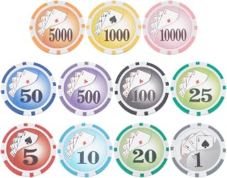 PLIGREAT 11 Pcs Funny Golf Ball Marker, 1.57" Poker Chip Collections Golf Poker Chips Ball Marker Sets for Men Women Golfer Accessories