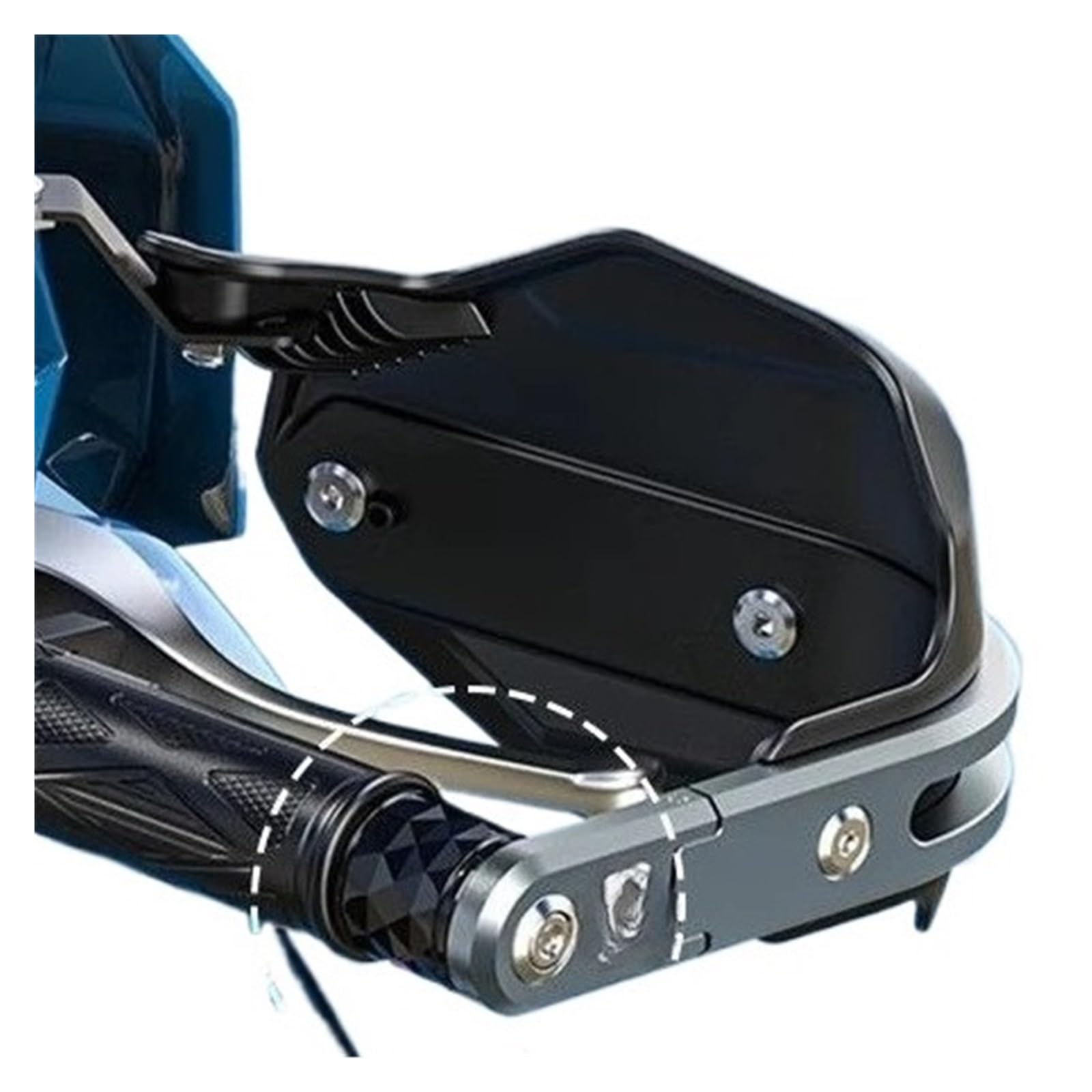Paramani per moto Paramano per veicolo elettrico, maniglia modificata per parabrezza, paramano per moto, resistente alla pioggia | Standard no plug