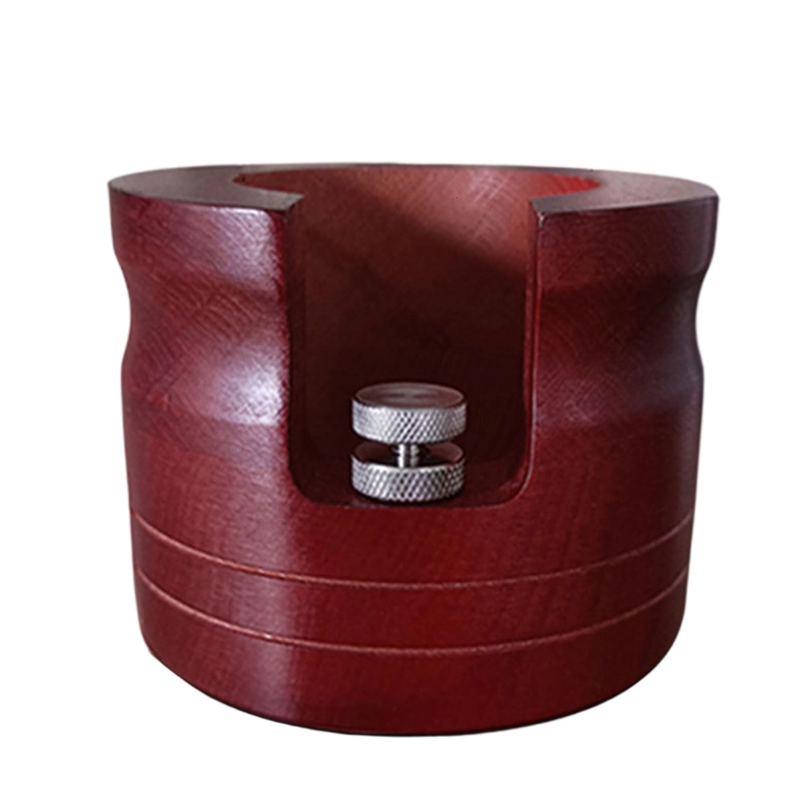 YWLUUOO Coffee Bottomless Portafilter Tamping Station Accessories Professional Wooden Holder Espresso Tool Stand Bottomless Portafilter