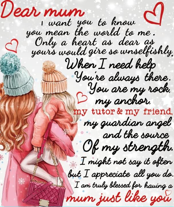 JOVMUND Gifts for Mum, Mum Gifts from Daughter, Mum Blanket from