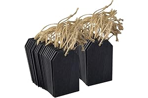 48 Pcs Mini Chalkboard Tags with String