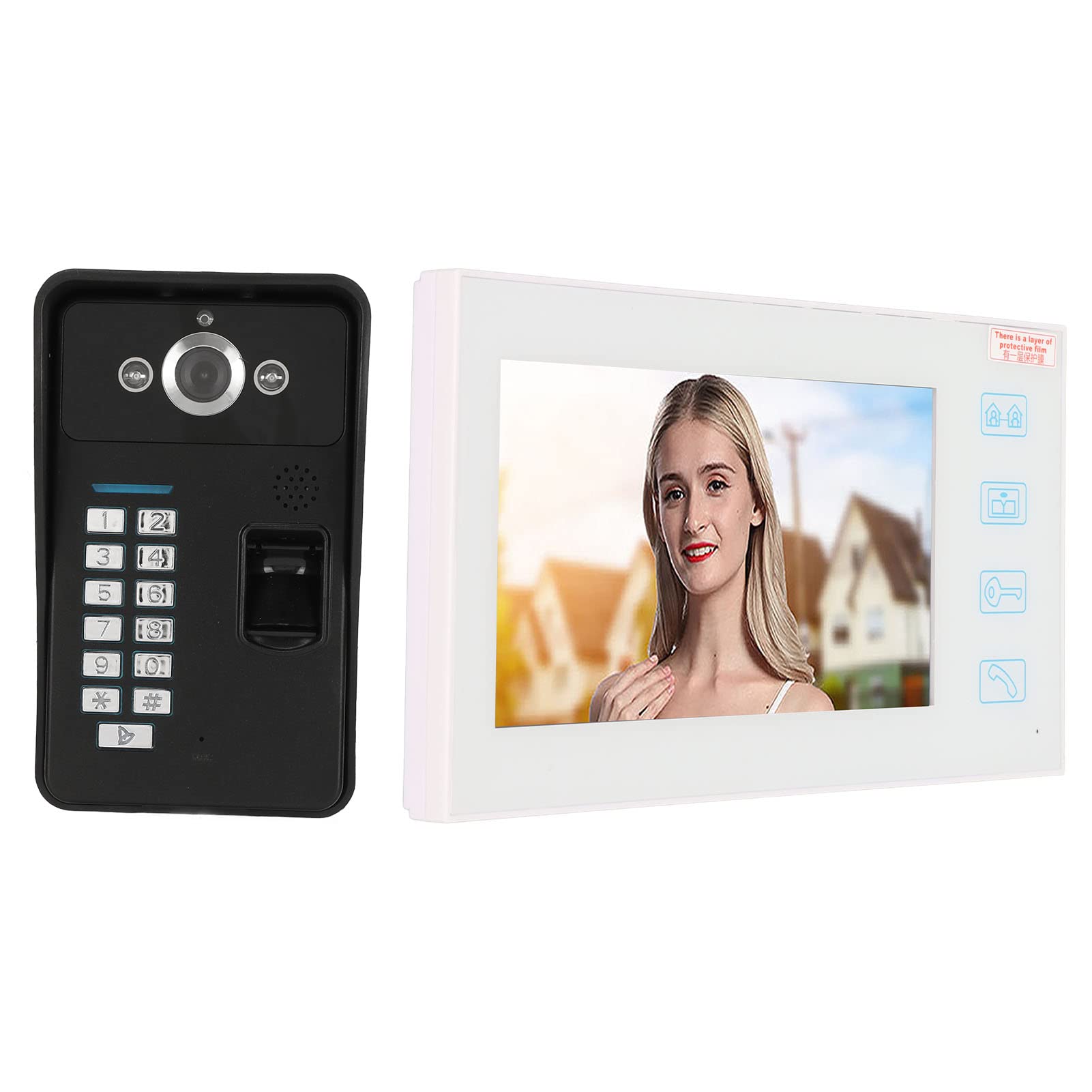 Goshyda System Wideodomofonowy z 7-calowym Monitorem i możliwością (UE)