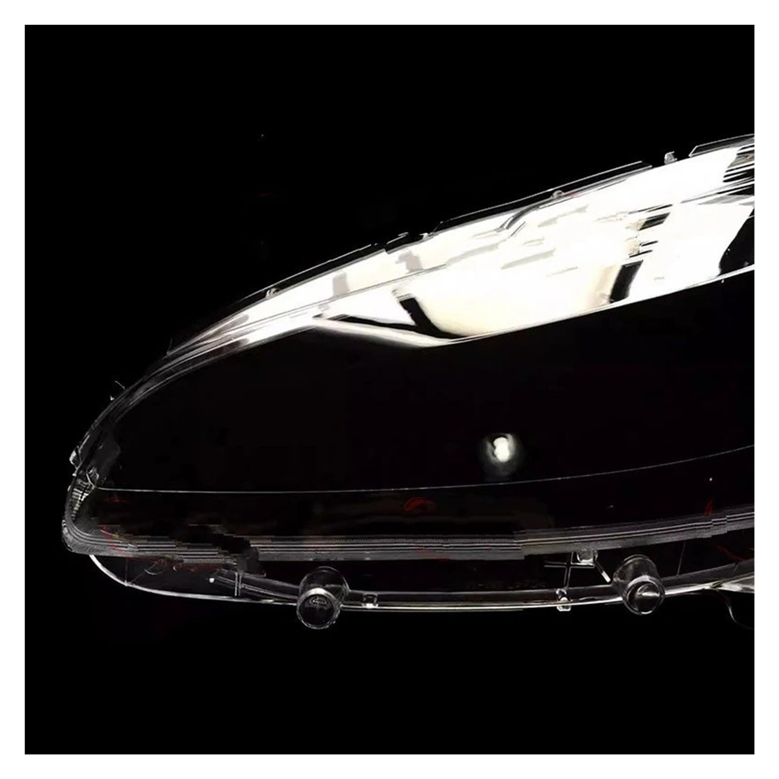 Per Peugeot 208 2012-2018 Copri-lente Per Fari Auto Paralume Per Fari Lampada Per Fari Guscio Faro Trasparente(Right side)