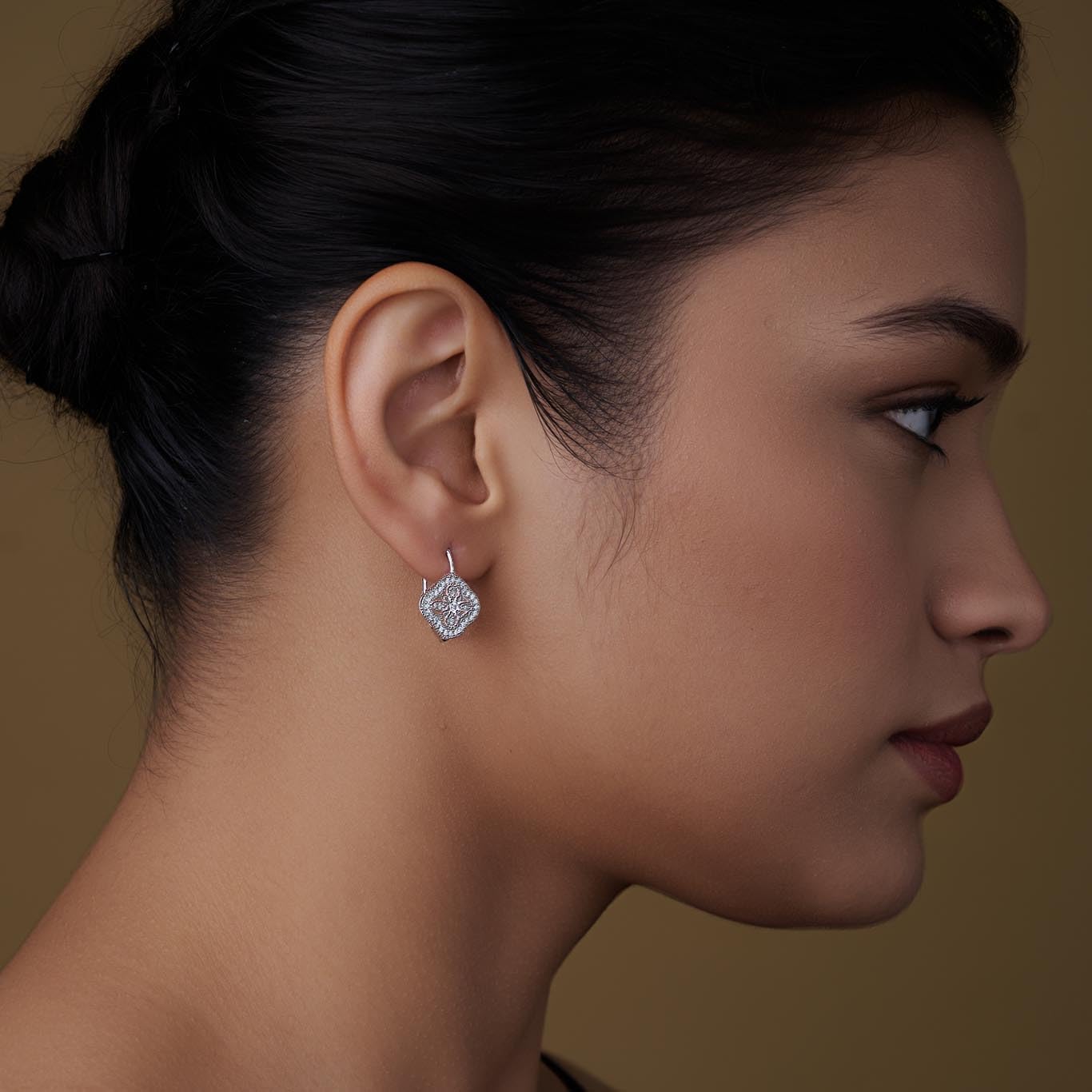 LeCalla 925 Sterling Silver Leverback Drop Earrings Lightweight Bohemia Teardrop Drop Dangle Earring for Women