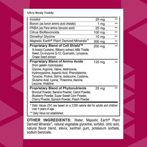Youngevity Ultra Body Toddy - أكثر من 100 مكون غذائي ميجا متعدد الفيتامينات المعدنية للرجال والنساء - امتصاص معزز - مغذيات نباتية - أحماض أمينية - (32 Fl Oz)