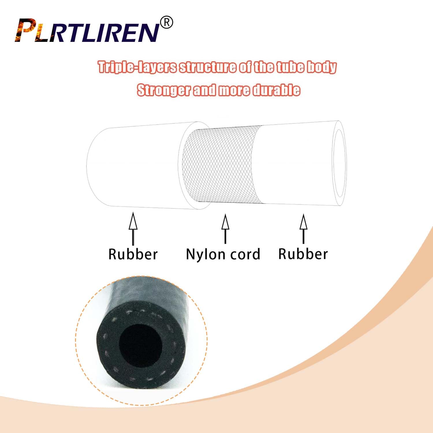 791745 - Tubo de combustible de repuesto compatible con motor Tecumseh 430173, 30962, 30705 y 791745, 056-150, 395051R (1/4 pulgadas ID) (2 piezas)