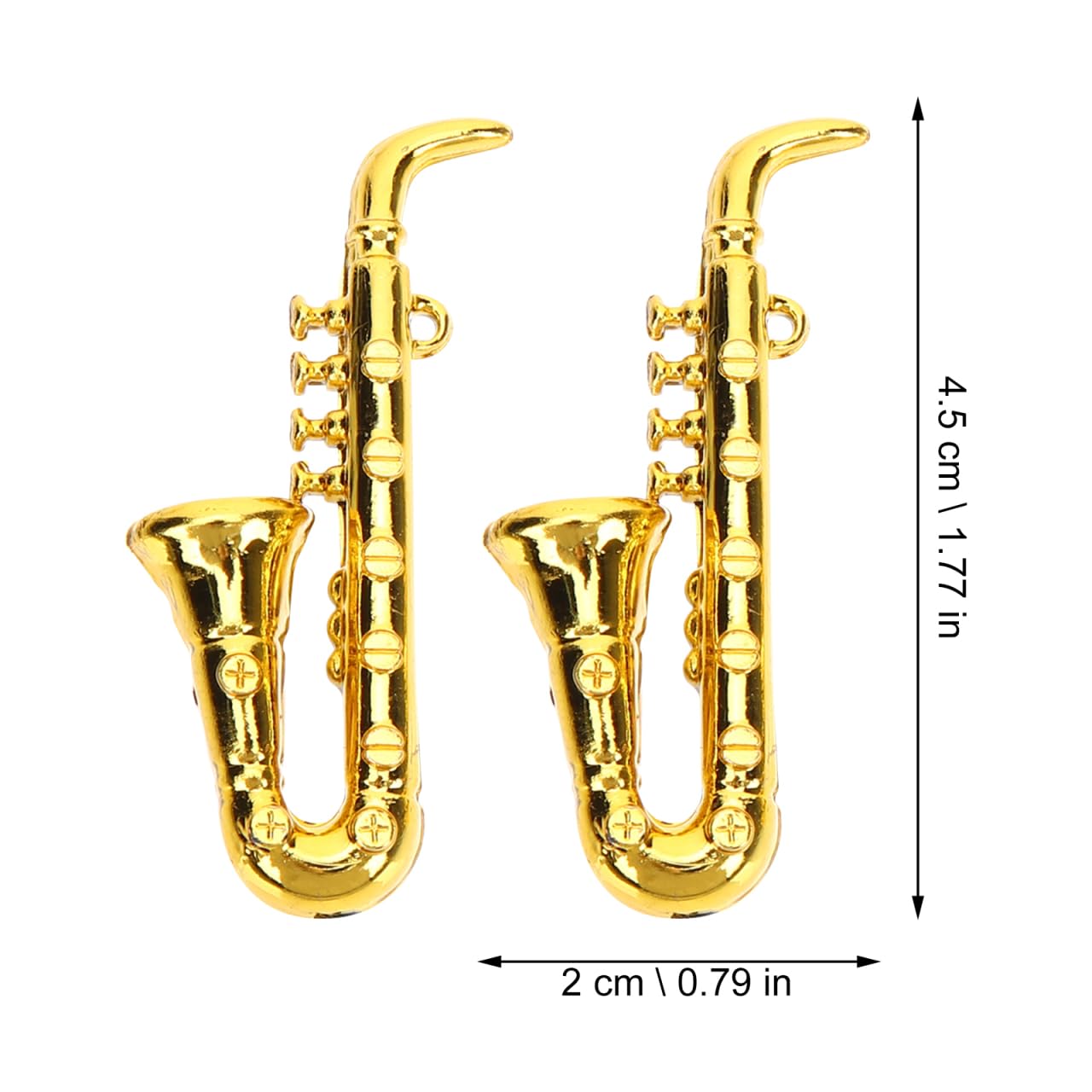 Gadpiparty Mini-Saxophon-Instrument 10 Stücke Musikinstrument Winziges Saxophon Mini Altsaxophon Tenorsaxophon Zubehör Miniaturinstrumente Für Puppenstuben
