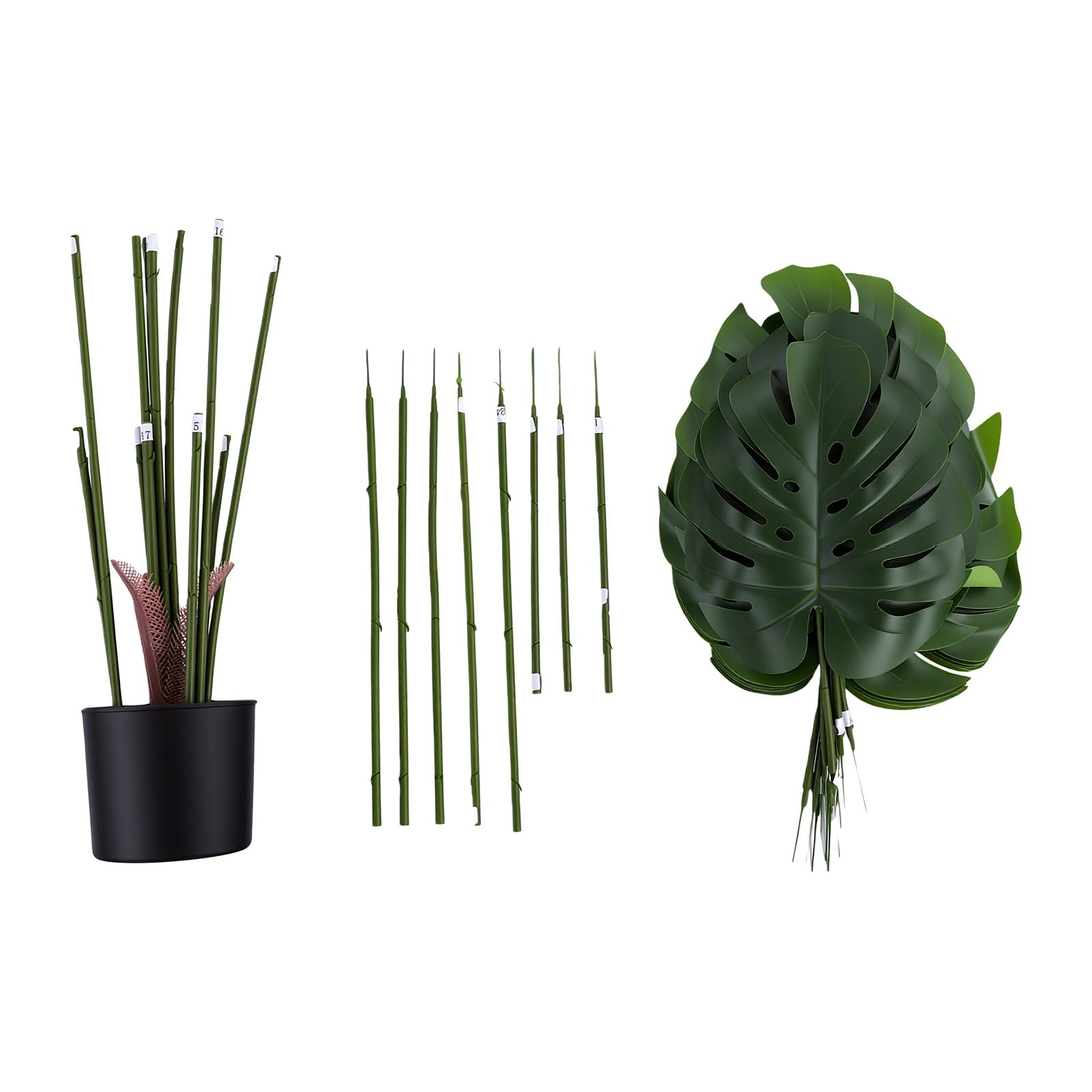 Sztuczna Monstera, Realistyczna Duża Roślina Doniczkowa (160cm)