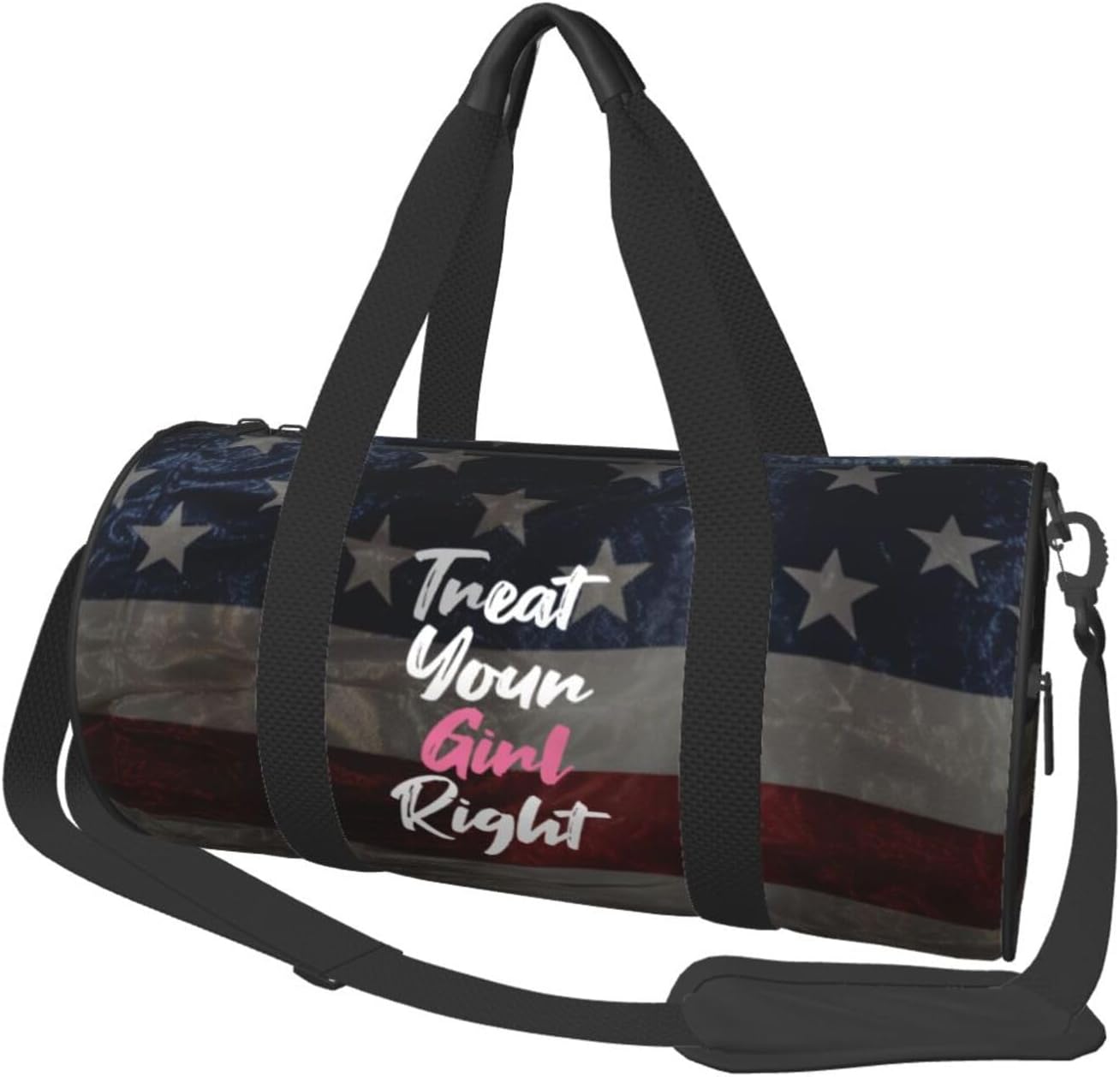 Treat Your Girl Right Duffel Bag Gym Bag Travel Sports Tote Large Foldable Beach Swim Yoga5