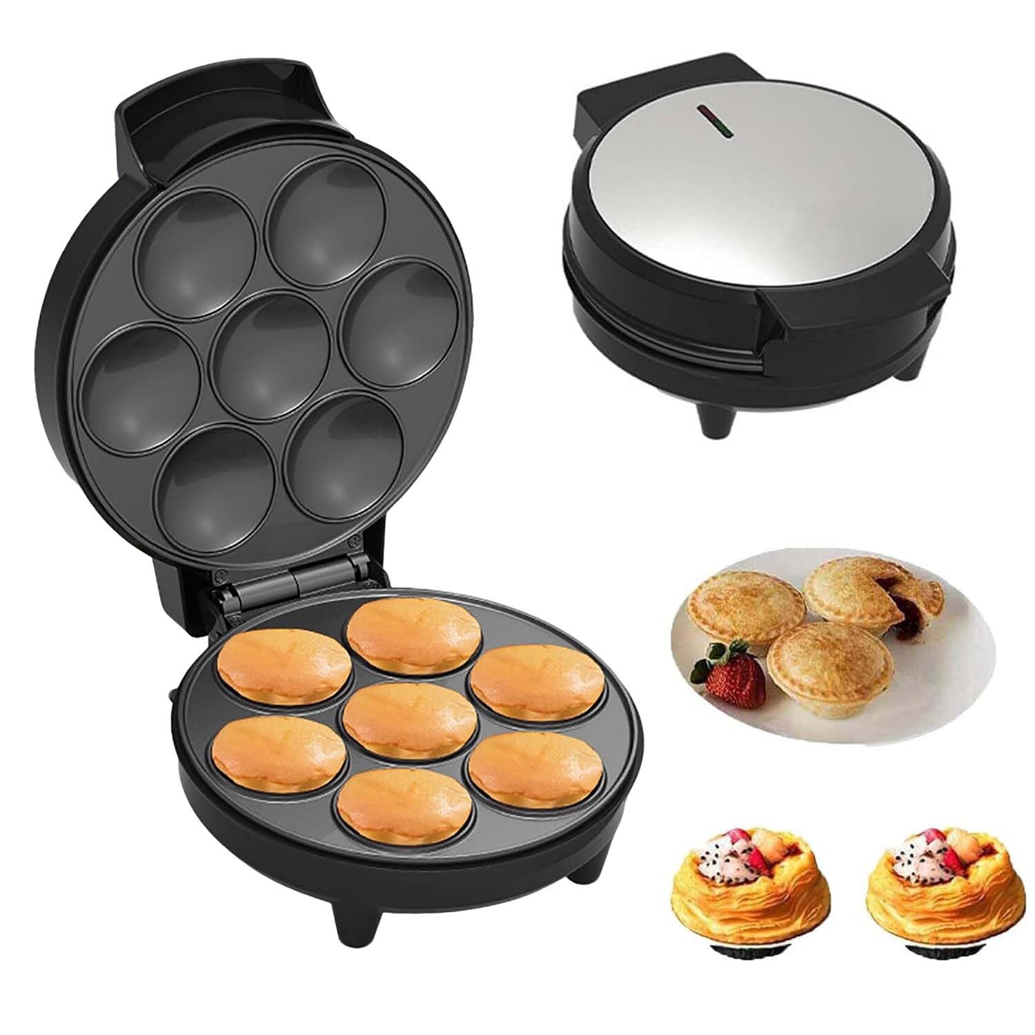 Machine à tarte et quiche mini appareil de cuisson cupcakes et desserts