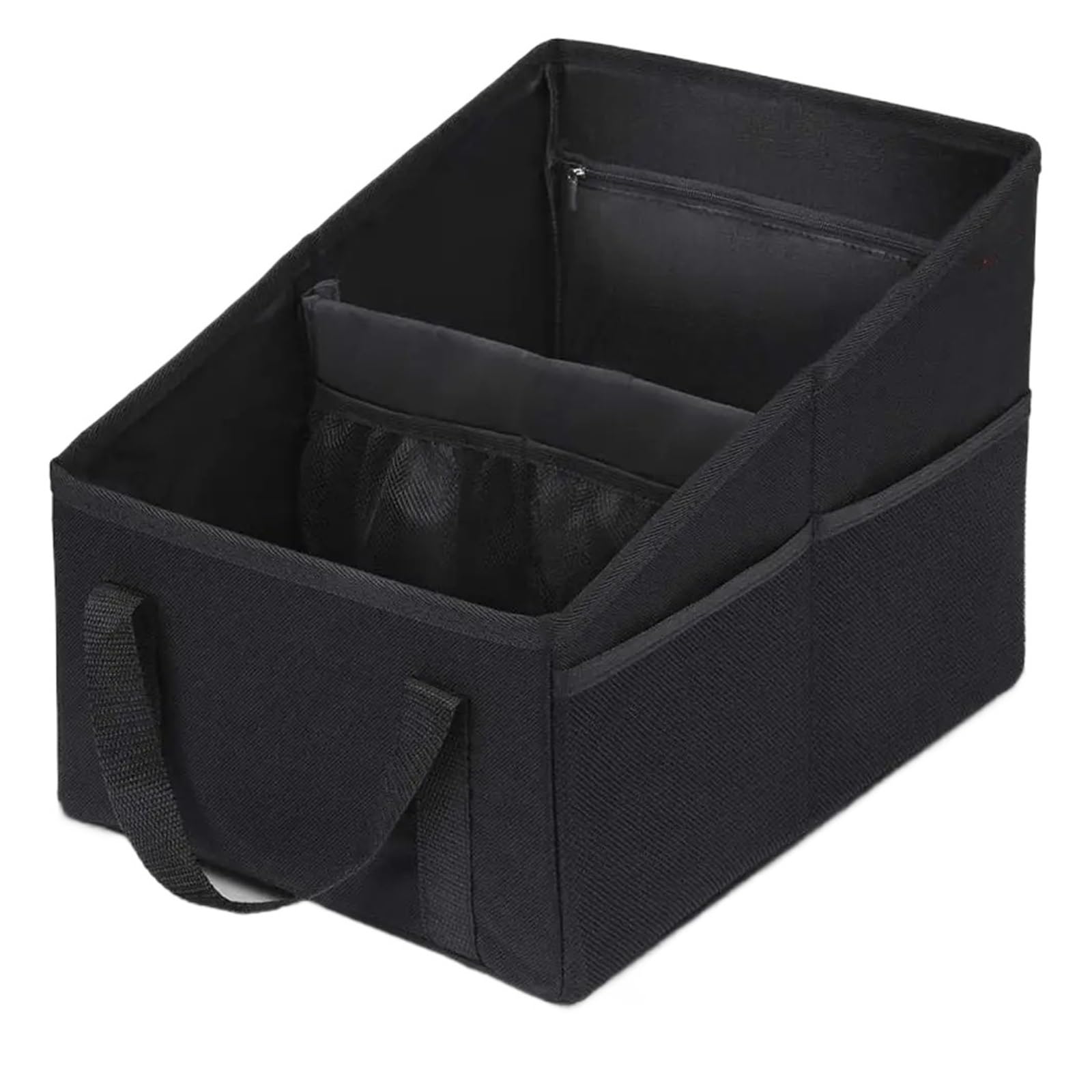 BHGMGEBLV Car Bin Car Storage Box Foldable Multi Pocket Large Trunk Organizer Cars Trash Can(A)
