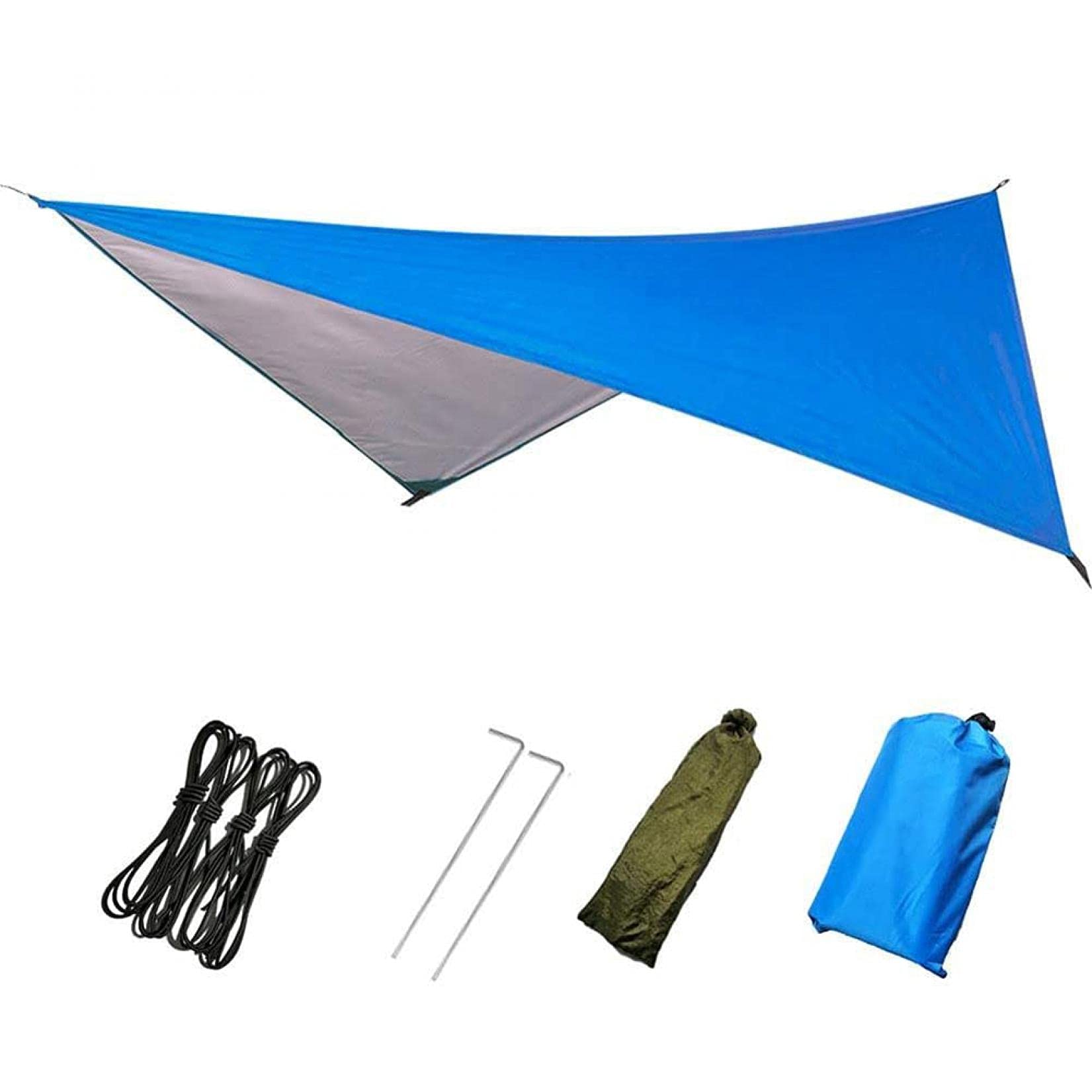 Bâche De Hamac Imperméable, Abri De Camping Imperméable Portable Léger, Bâche De Tente Anti-Pluie Coupe-Vent Et Anti-Neige, C