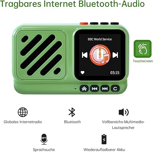 Miniatura 2 de Choyong Voyager Bluetooth Speaker Wireless Internet Radio Global Version with WIFI4G,World Radio Station,BT5.3, Electronics for HomeTravelOutdoor