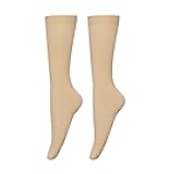 Bestjybt Women's Opaque Stretchy Nylon Knee High Stockings Trouser Socks