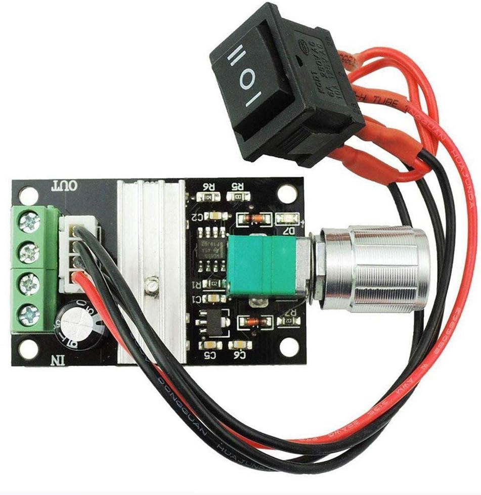 6V 12V 24V 3A DC Motor Speed Controller (PWM) Speed Adjustable Reversible Switch Dc Motor Driver Reversing (Wire Color Random)