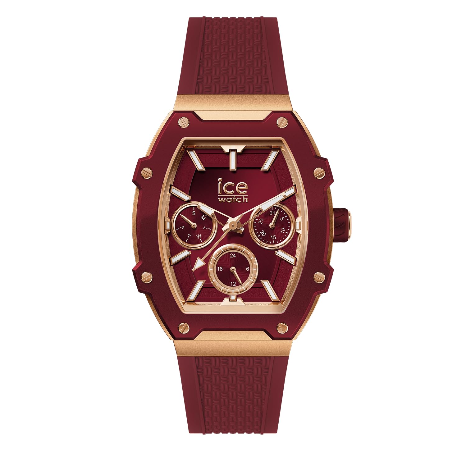 ICE-WATCH - ICE boliday Peach Cherry Alu - Women's Wristwatch in Aluminium with Silicon Strap - 023803 (Small)