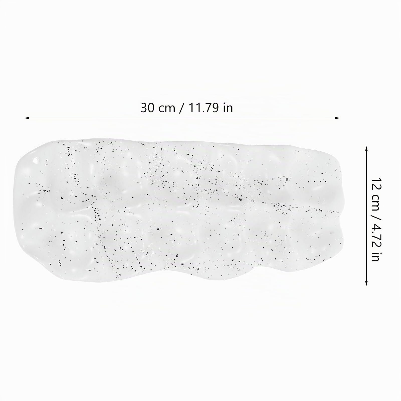 Plateau À Œufs en Céramique 30X12X2.5Cm avec Fond Antidérapant pour Rangement Et Conservation des Œufs dans Réfrigérateur Cuisine