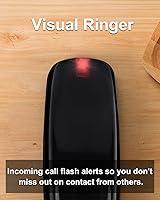 Vista 6 de Corded Wall Phone, Landline Phones for Seniors with Large Buttons, Office Desk Phone with Adjustable Loud Volume & Lighted Keypad, Durable Basic