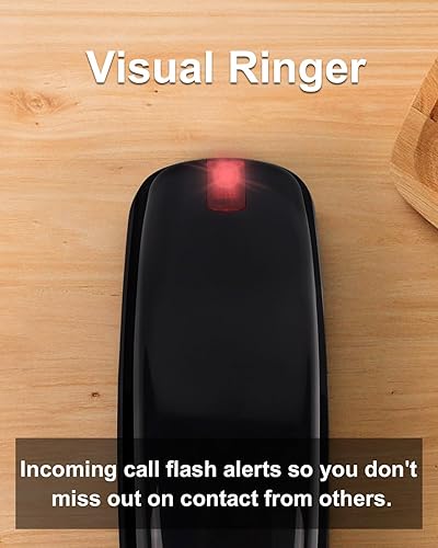 Miniatura 6 de Corded Wall Phone, Landline Phones for Seniors with Large Buttons, Office Desk Phone with Adjustable Loud Volume & Lighted Keypad, Durable Basic