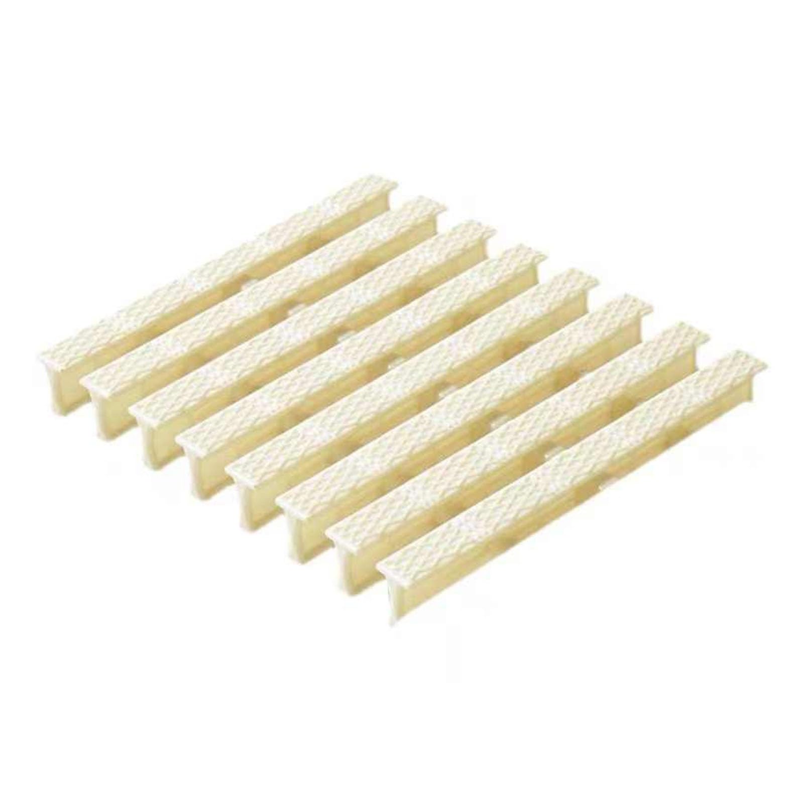 WQPMNYG Durable Plastic Pool Grates - 5-Pack (20x100cm) for Efficient Drainage in Patios, Driveways & Pool Decks - Easy Installation & Superior Water Flow