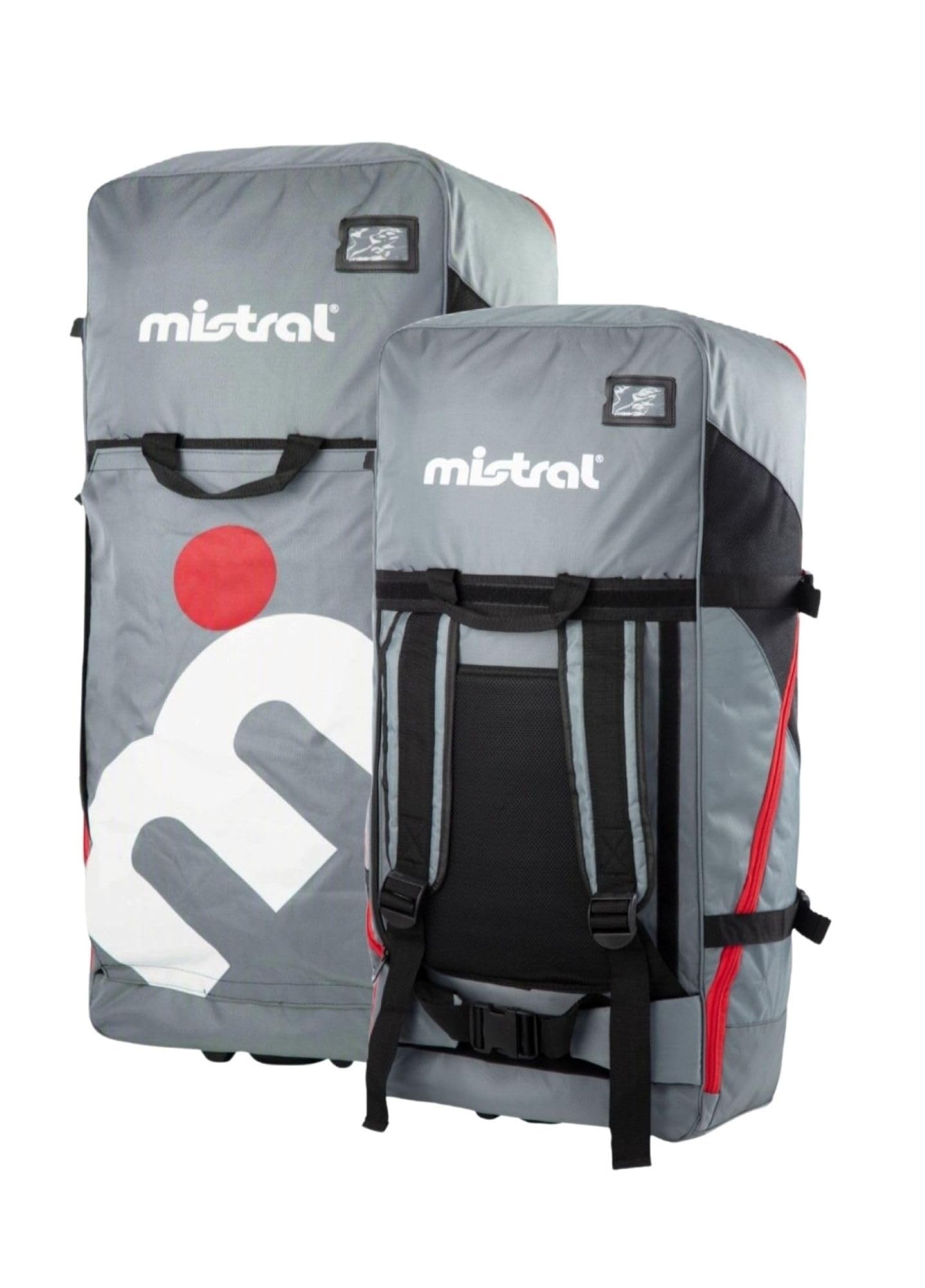 Mistral® Sac à dos de SUP Wheelbag XXL Stand Up Paddling Gearbag avec roulettes, rouge, 163 Liter Fassungsvolumen, Mistral® Wheel Travel Bag Sac à dos à roulettes XXL