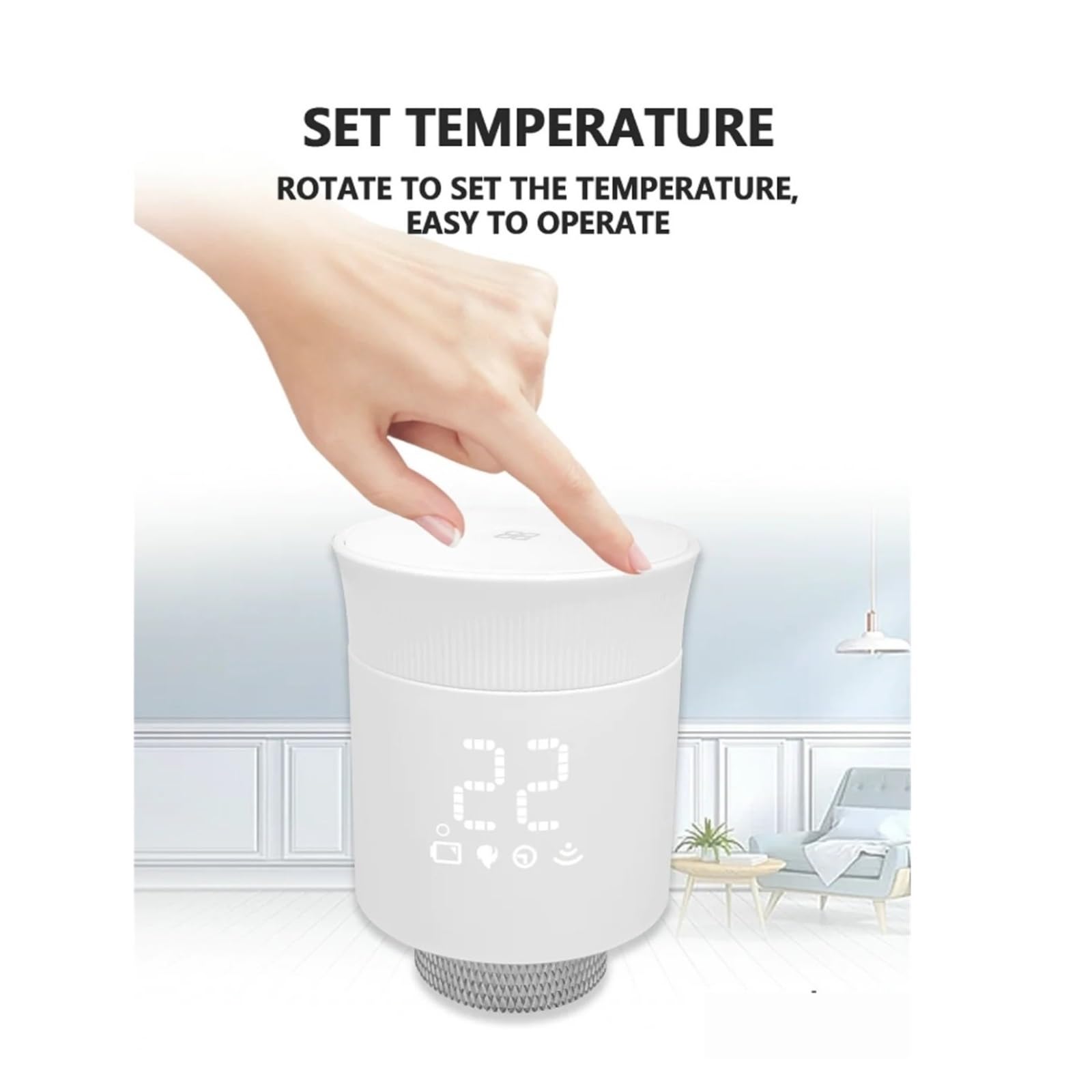 3.0 Zawór Termostatyczny Grzejnikowy Termostat Podłączony Regulator Temperatury Zaworu Termostatycznego Informacja O ZgodnośCi(ME168 2PCS)