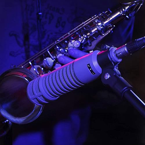 Miniatura 6 de Electro-Voice RE20 - Micrófono locutor de transmisión con paquete Variable-D (beige fawn) con filtro pop de dirección frontal y cable XLR-XLR