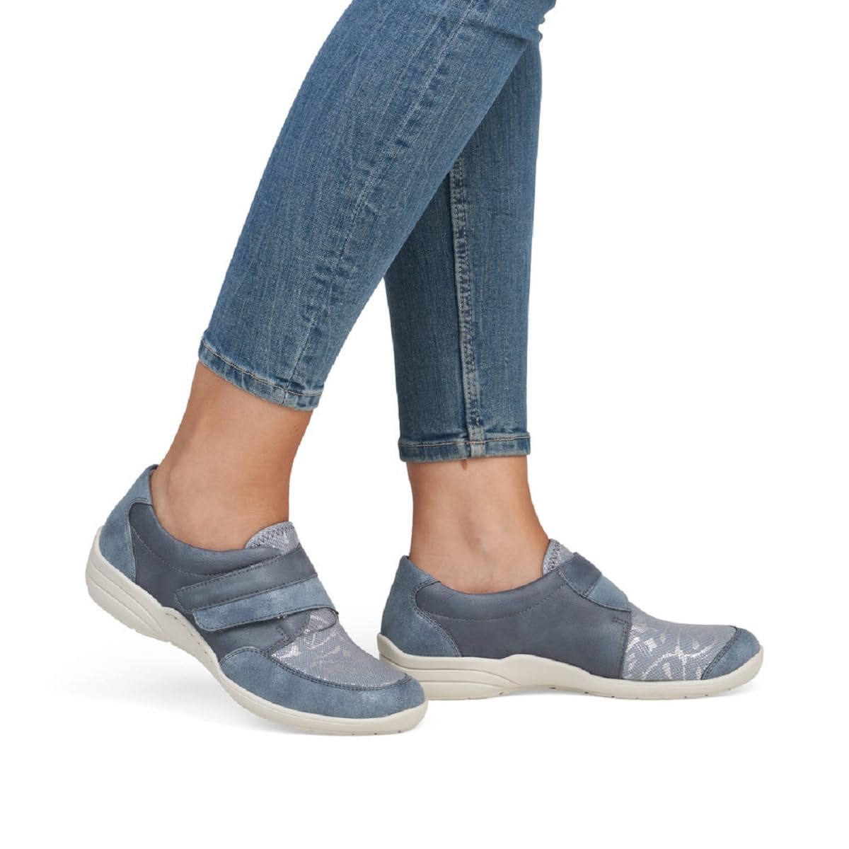 Remonte Chaussures décontractées réglables pour femme R7600-14 Bleu