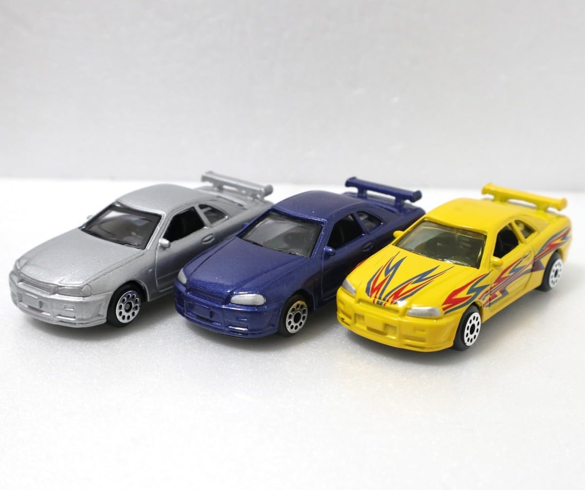 Amazon.co.jp: Motormax Skyline R34 GT-R Blue/Silver/Yellow Rare