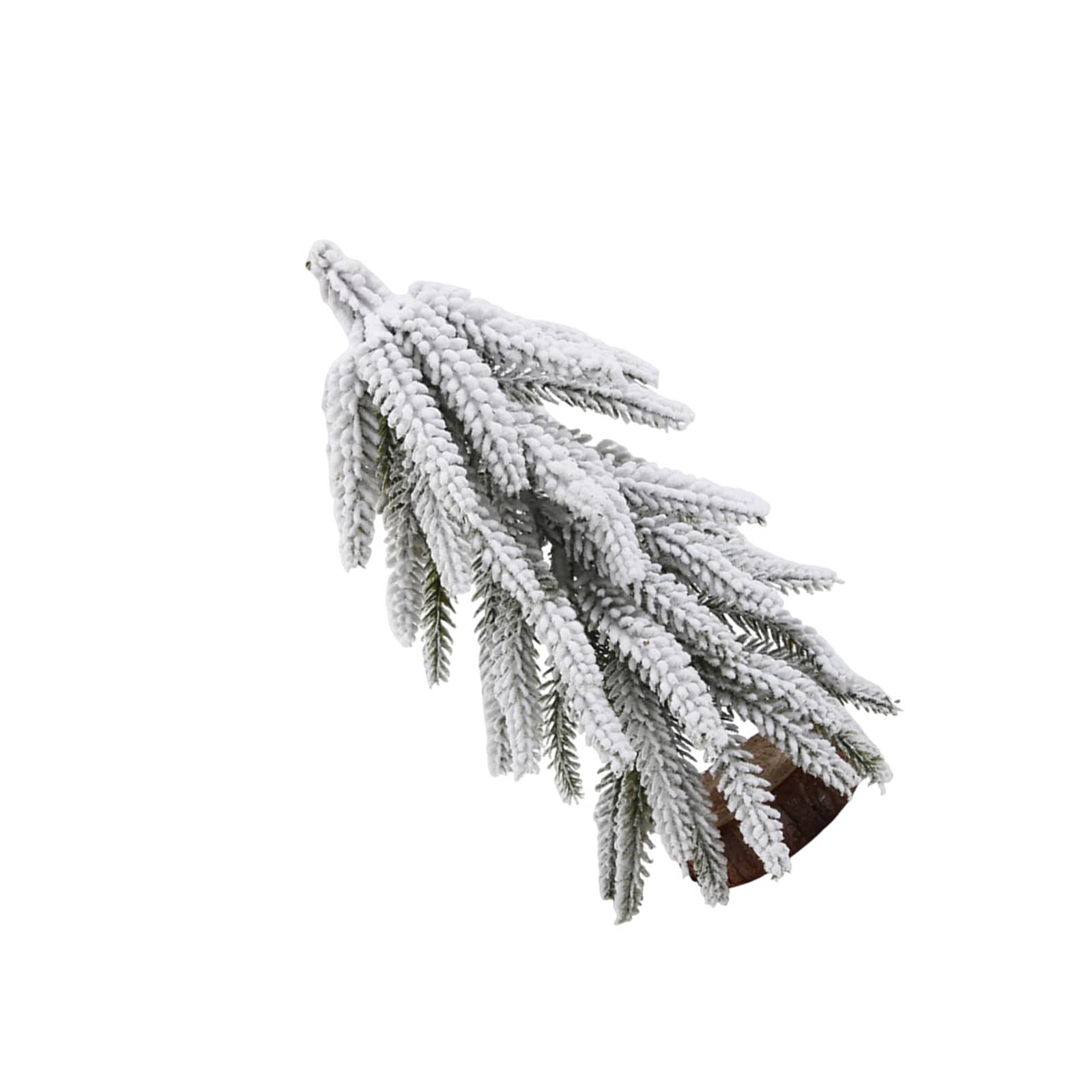 Plcpdm 20Cm Shelf Styling Christmas Tree Decor With Snow-Dusted Cedar Branches And Wood-Look Base For Holiday Tabletop Display Styling Holiday Centerpiece