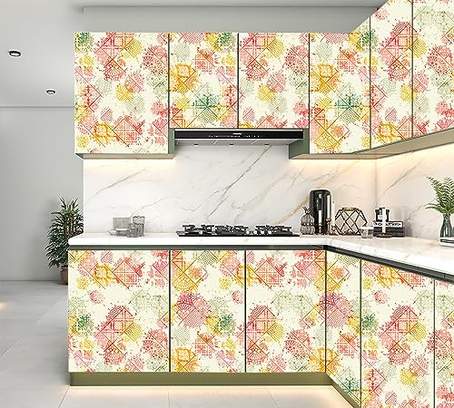 Image of CABANA HOMES PVC Self-Adhesive Wallpaper, 45 x 125 cm (6 sq. ft) Made in India