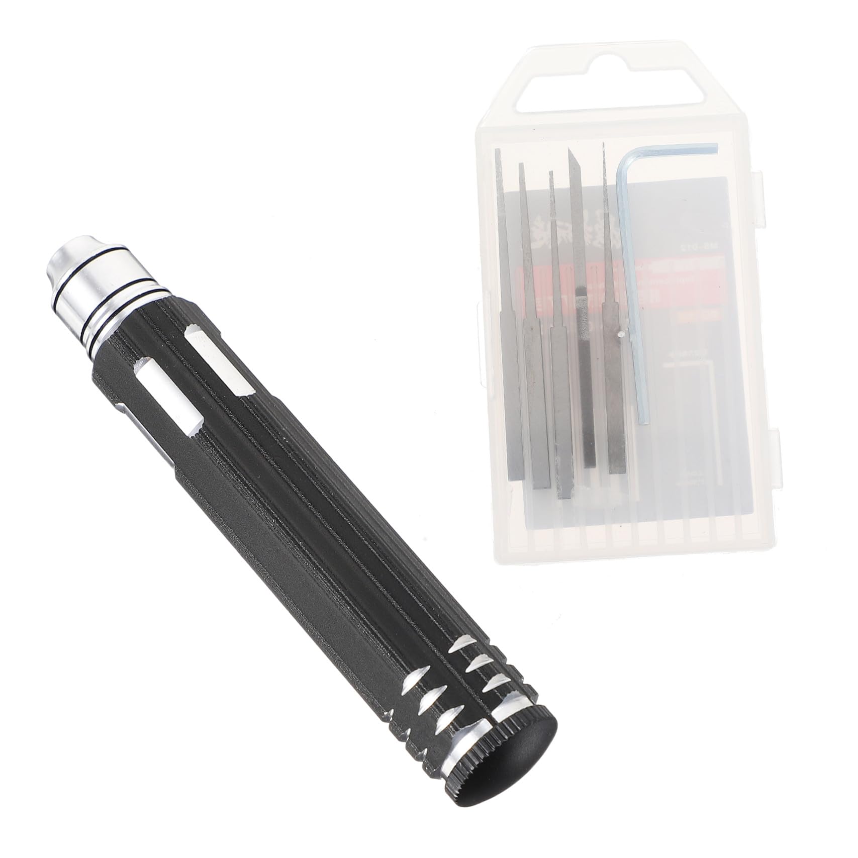 Operitacx Set di Utensili per Intaglio in Acciaio al Tungsteno, Nero, per Modellismo e Intaglio Fai da Te, Taglio Preciso e Dettagliato