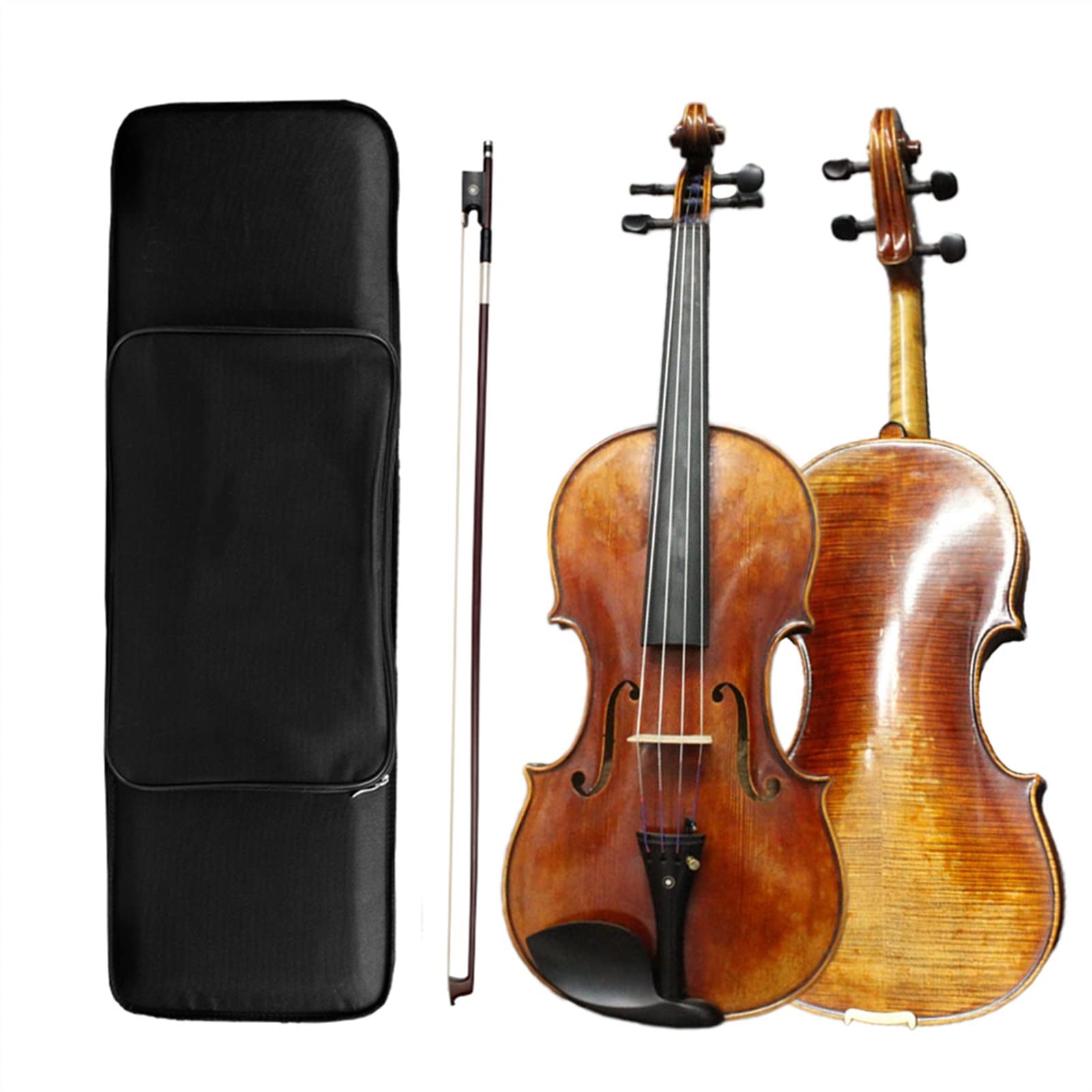 Violon Student Completi per Violino Fatti A Mano 4/4 Dimensioni Violino Acustico con Ponte Arco Violino Custodia