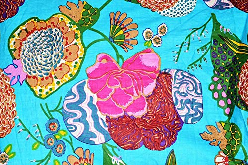 Exclusivo Jaipuri Impreso 100% Tejido de algodón Tejido de confección Artesanía Tejido de algodón Art Work Tejido de algodón Medidor de tela de 2,5 metros para coser tela india por metro Cover