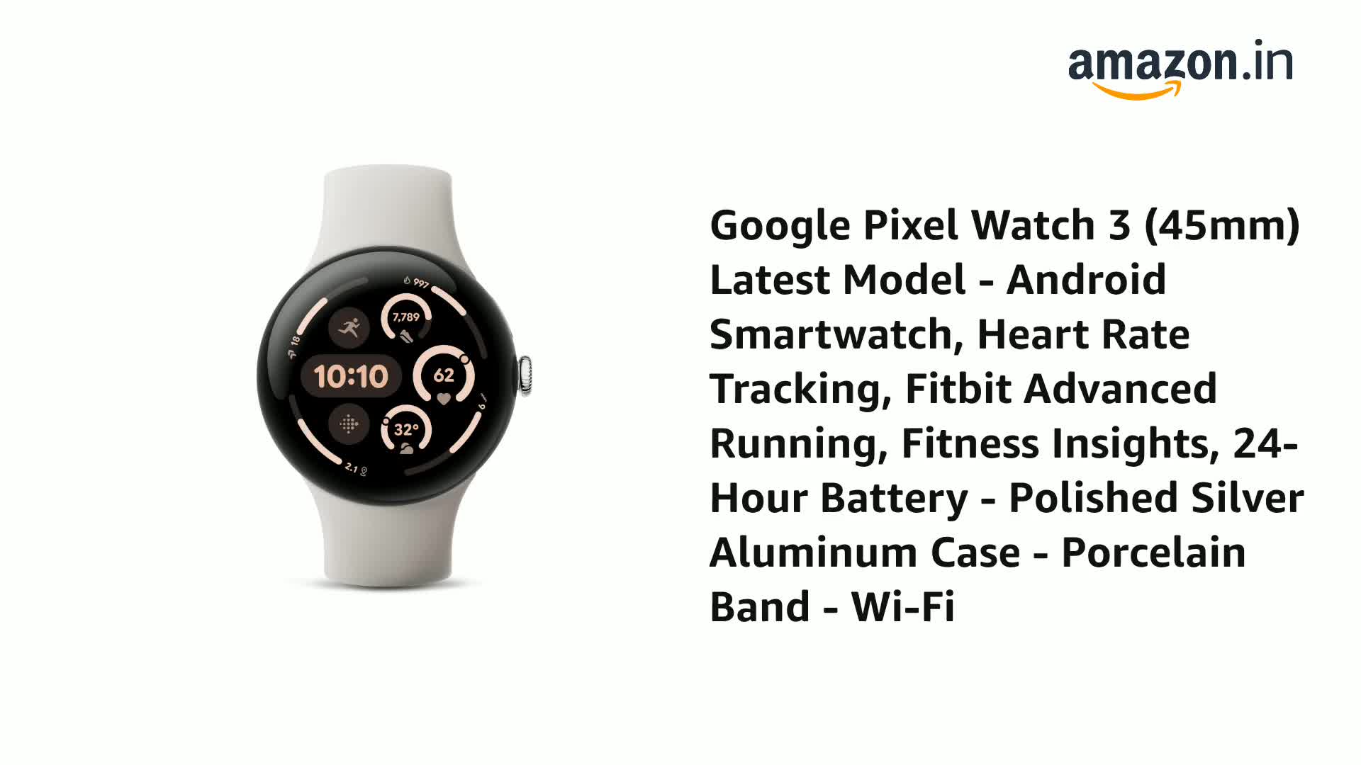 Google Pixel Watch 3 (45mm) 2024 Model - Android Smartwatch Google Pixel Watch 3 (45mm) 2024 Model - Android Smartwatch