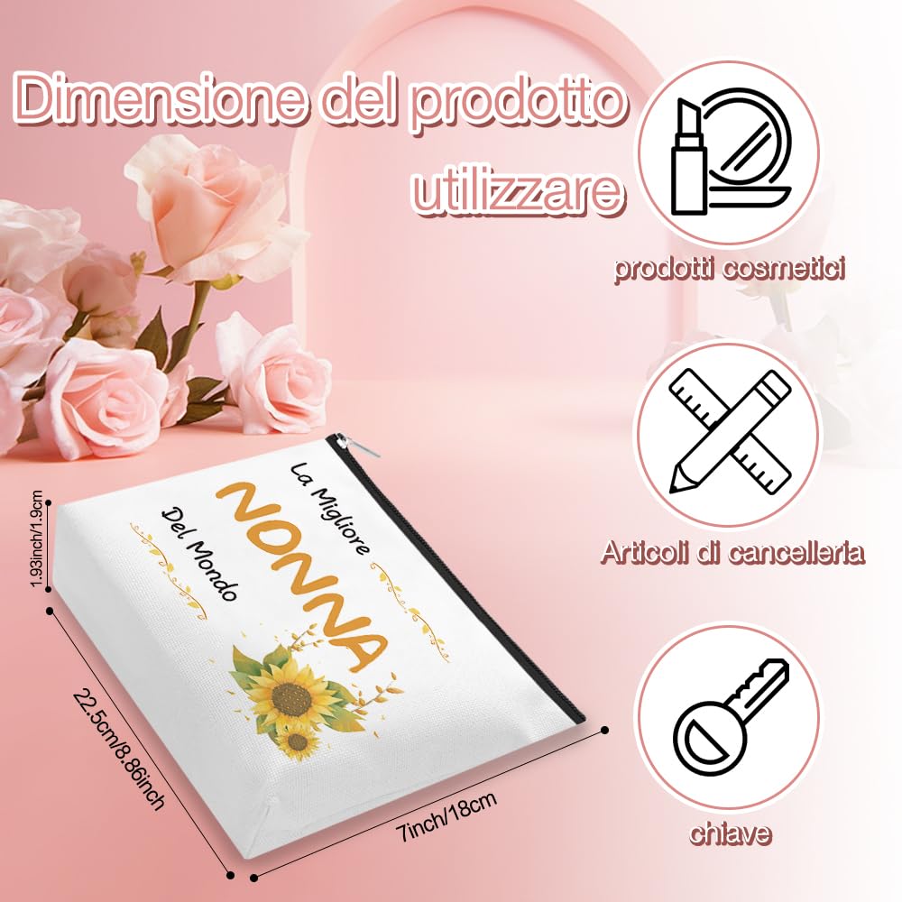 Regalo Nonna Borsa Per Cosmetici Regalo Nonna Compleanno Regali Per Nonna Regali Per La Nonna Festa Della Nonna Natale Festa Della Mamma Nonna