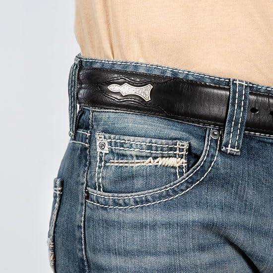 Rock & Roll Rope Stitch Pistol Straight Jeans3