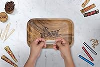 Vista 4 de RAW Bandeja rodante de madera Tamaño – Pequeño Madera resistente diseñada por RAW con esquinas curvas, sin arrugas