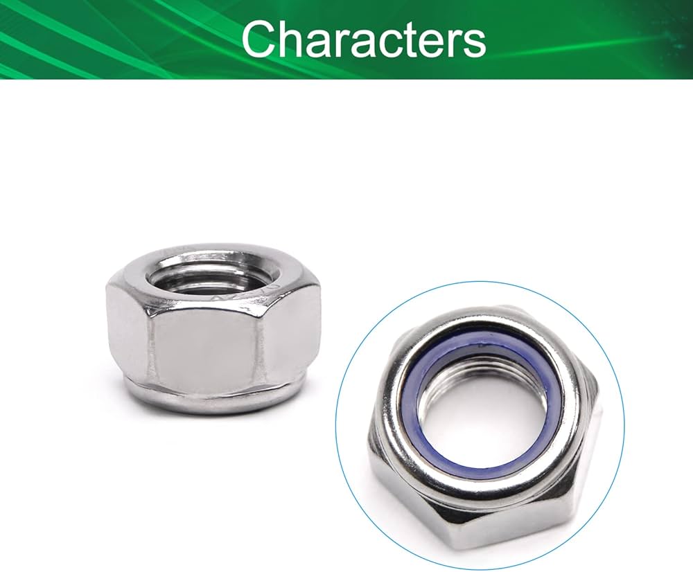 Amazon | Yinpecly M20 x 2.5mm ナイロンインサート六角ロック Amazon | Yinpecly M20 x 2.5mm ナイロンインサート六角ロック