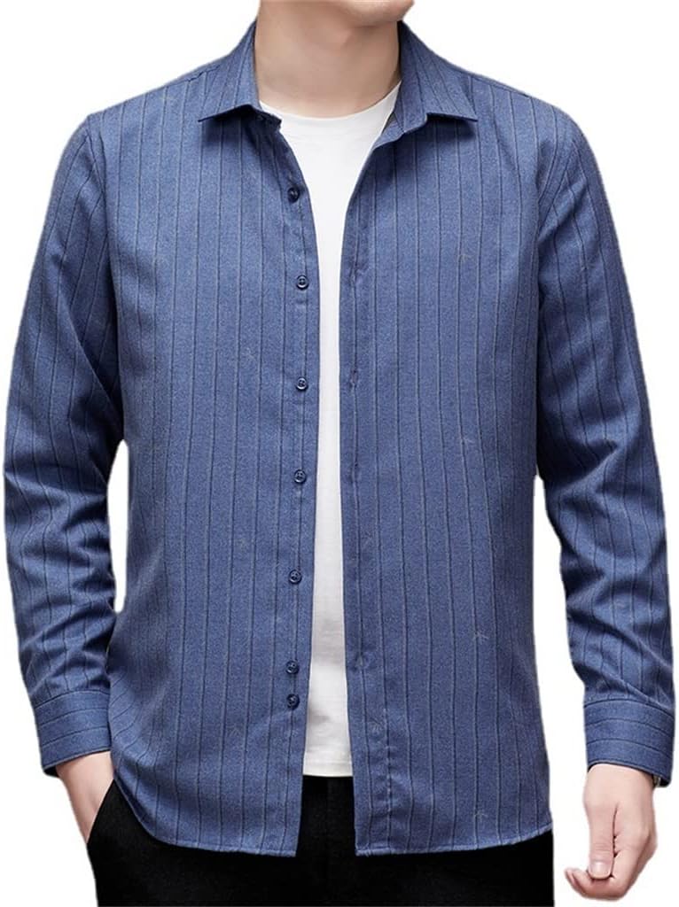 [君を愛してる] メンズ ダウンシャツ 冬 ビジネス 厚手 暖かい カジュアル 底入れ シャツ ゆったり 紳士服