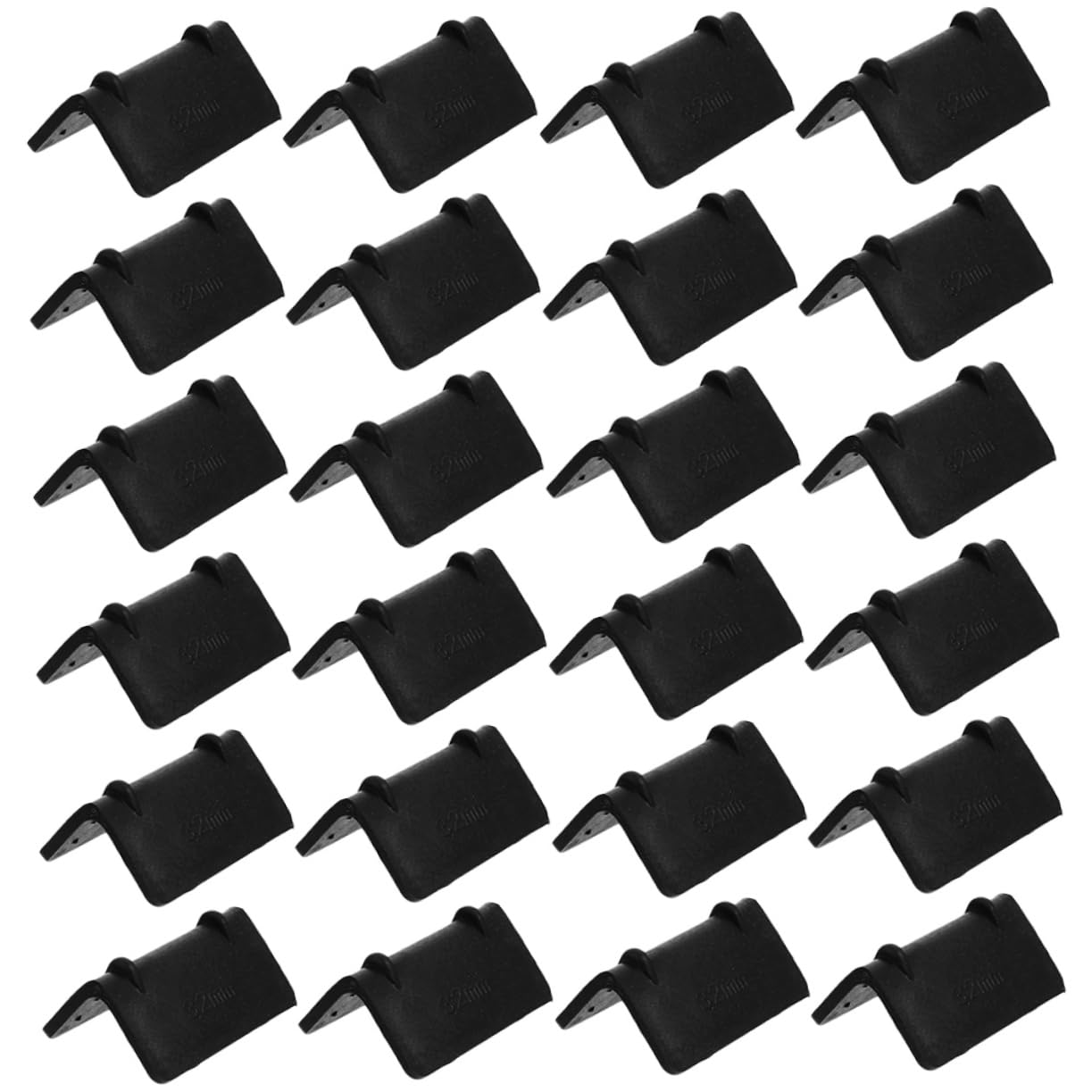 Yardwe Protectores de Esquinas para Embalaje, Plástico Negro, Forma en L, 100 Piezas, Amortiguan y Protegen Cajas y Paquetes contra Daños