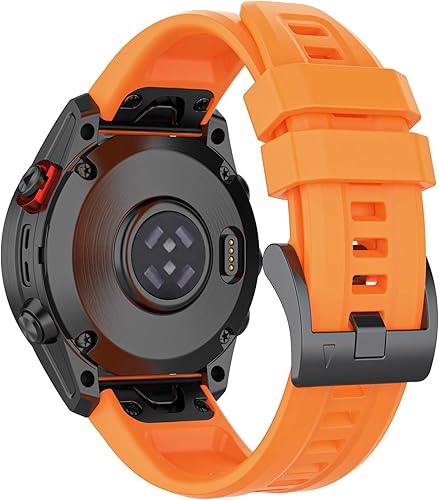 Miniatura 10 de Correa deportiva de silicona para Garmin Tactix 7 ProEnduro 2Descent Mk2iTactix CharlieFenix 5X Plus6X Pro, 6X Pro, verde oliva