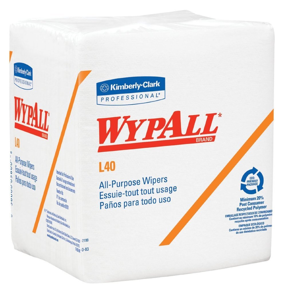 WypAll L40 Disposable Task Wipe 12 x 12.5" 05701, 1 Pack, 56 Wipes