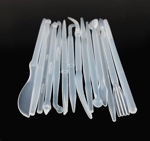 Miniatura 3 de yueton - Juego de 14 piezas de plástico para modelar y esculpir (transparente)