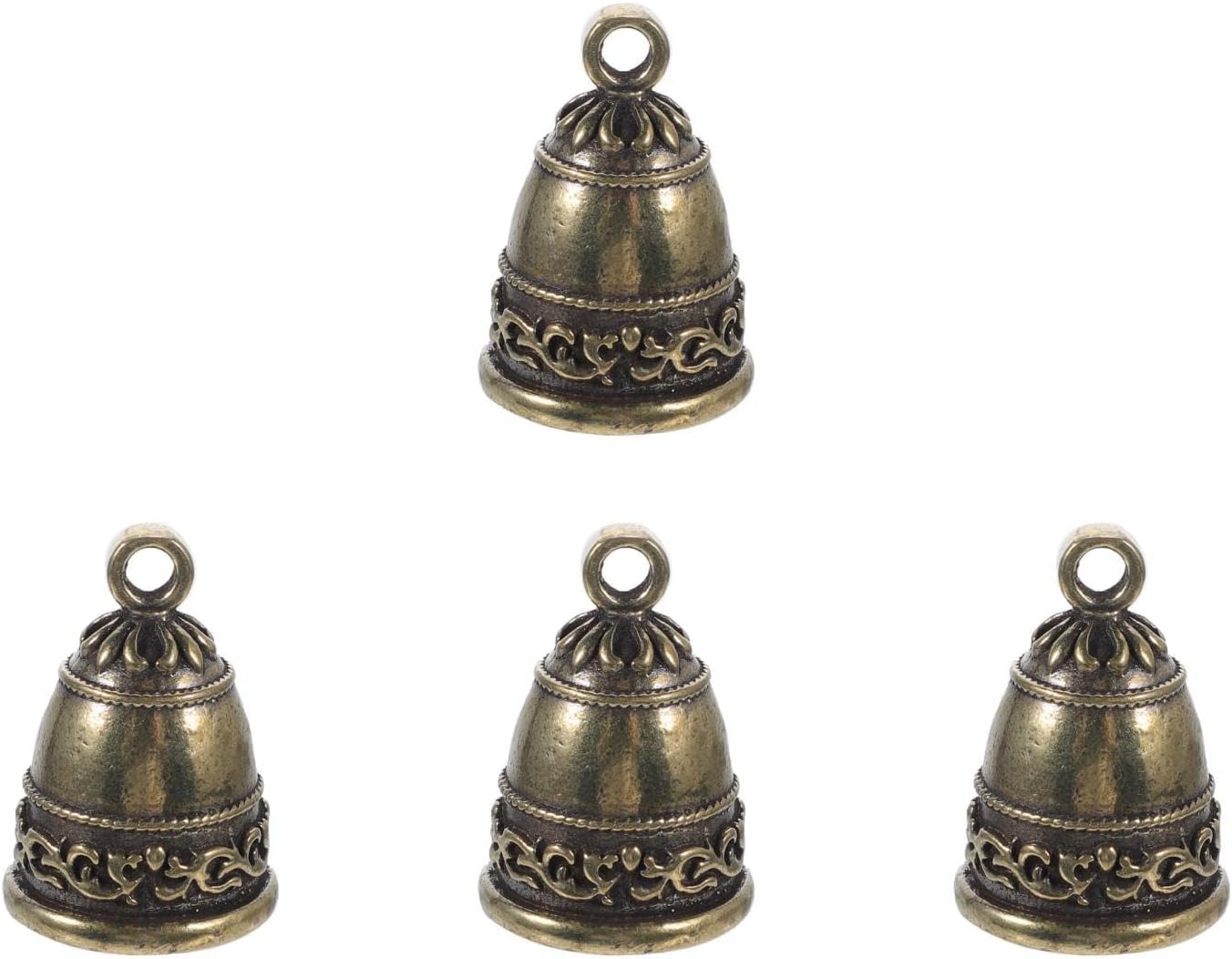 BESTOYARD 16 Pcs Vintage Brass Bells 1.18X3.14X0.78 Inch Mini Jingle Bells for DIY Crafting Holiday Decorations Home Ornaments