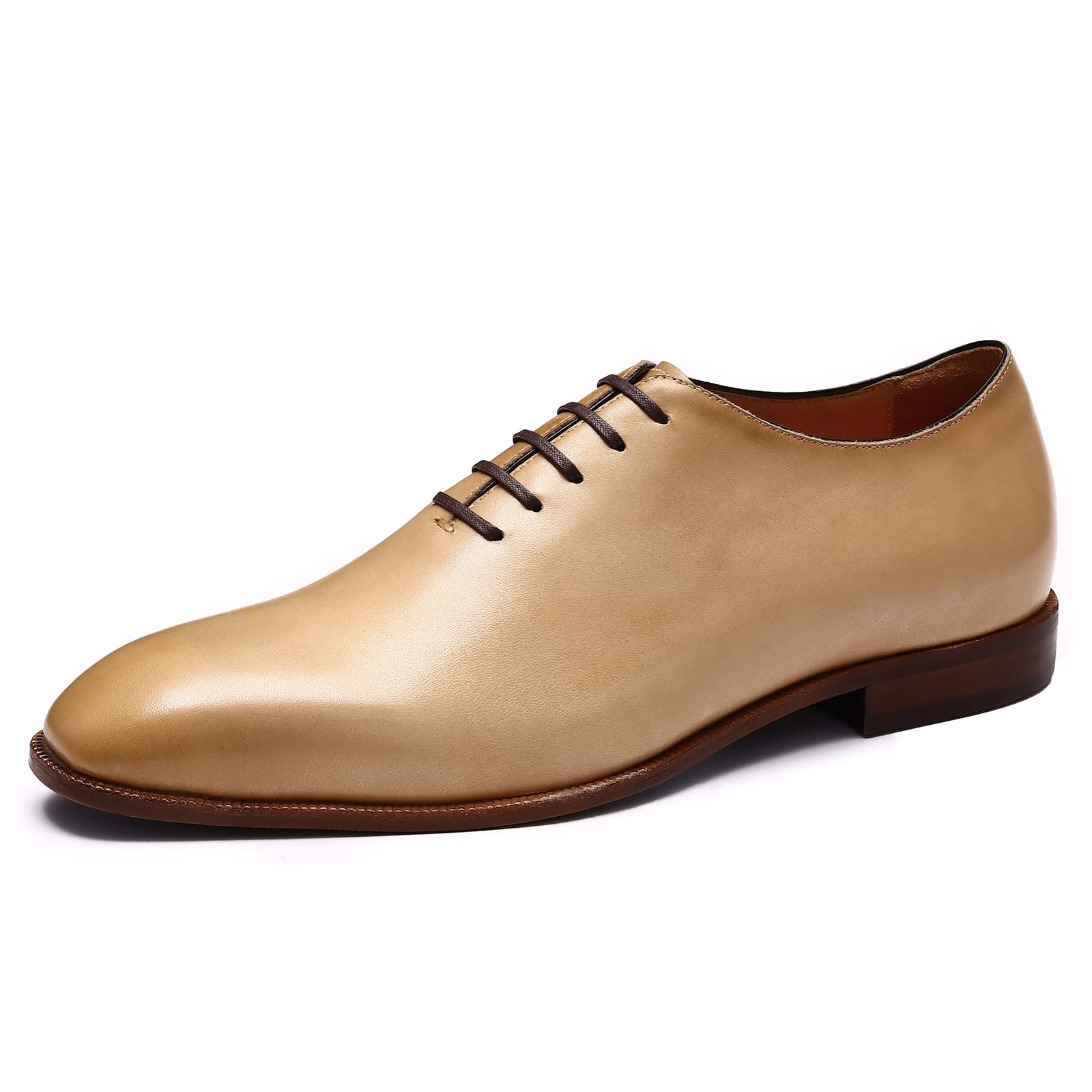 Genérico Oxfords Formales Negocios para Hombre Zapatos de Vestir Oficina Boda Zapatos Vestido en Cuero con Cordones Casuales